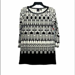 Rafaella Boat Leather Trim Neckline Top Size XS